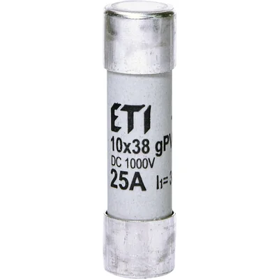 CH10x38 gPV 25A/1000V DC Zylindrische Sicherung PV