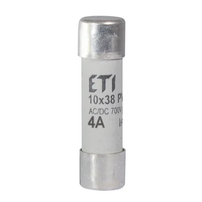 CH10x38 gR 4A/700V AC/DC Fusible cilíndrico PV gR 700V