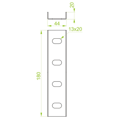 Channel connector, LC40H20