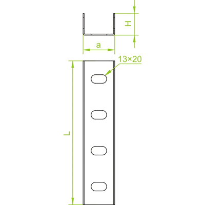 Channel connector LC55H50