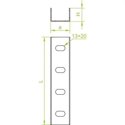 Channel connector LC55H50