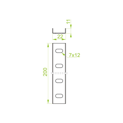 Channel connector LCW20H10