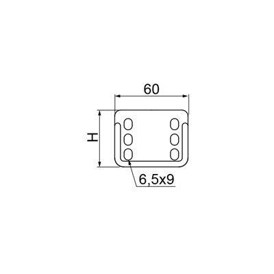 Channel connector, LPMPH60