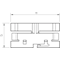 Channel cover clamp 60x40 WDK