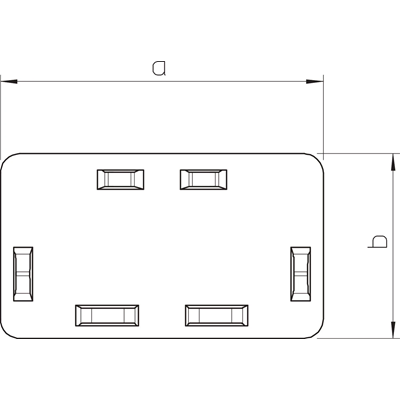 Channel end 60X110 white