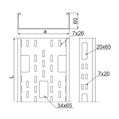 Channel KAJ200H60/3