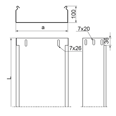 Channel, KBJ200H100/3