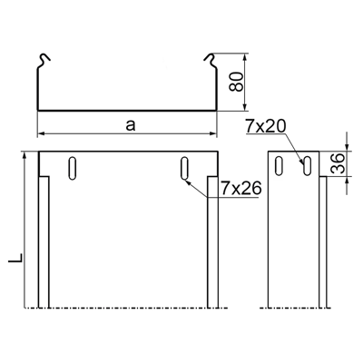 Channel, KBJ300H80/3