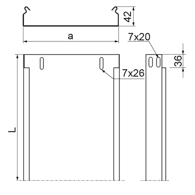 Channel, KBR100H42/2