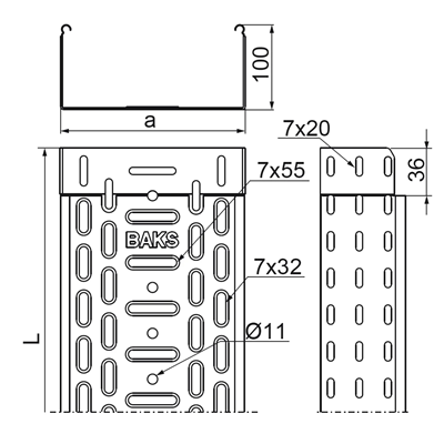 Channel, KGJ300H100/3