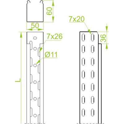 Channel KGL200H60/3