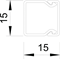 Channel WDK 15X15 B/W, WDK15015RW