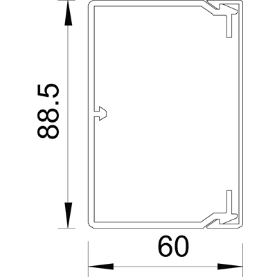 Channel WDK 60X90 B/W, WDK60090RW