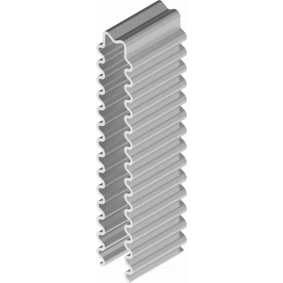 Chapa de expansión galvanizada, 47mm de ancho.