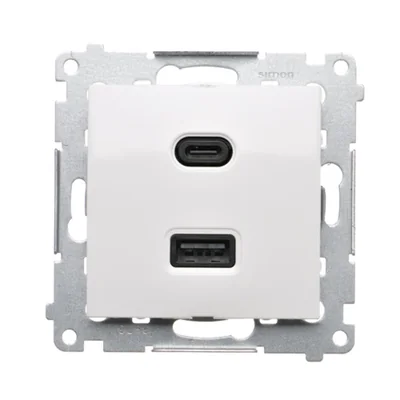 Chargeur USB C+A Simon 54 WMDZ-EC2CAQ-011 (module), 30 W, 230 V ; blanc