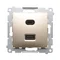 Chargeur USB C+A Simon 54 WMDZ-EC2CAQ-044 (module), 30 W, 230 V ; or mat