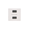 Chargeur USB K45 2x USB 2.0 - A 5V DC 2.1A blanc pur