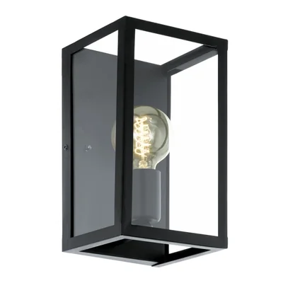 CHARTERHOUSE Schwarze Wandleuchte