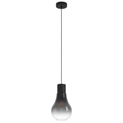 CHASELY Lampada a sospensione 20cm 40W E27 IP20 nera