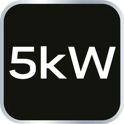 Chauffage électrique industriel de 5 kW, réglage ajustable, IPX4