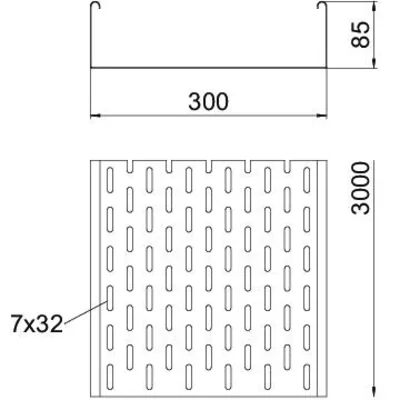 Chemin de câbles perforé MKS 830 FS MKS
