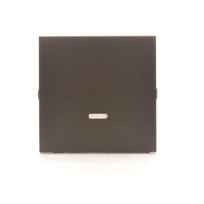 Chiave singola con occhiello per interruttori/pulsanti luminosi, marrone opaco (metallizzato)