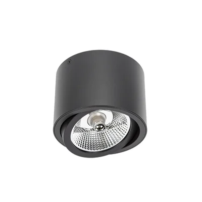 CHLOE AR111 Plafonnier GU10 250V IP20 139x100mm Noir rond mobile