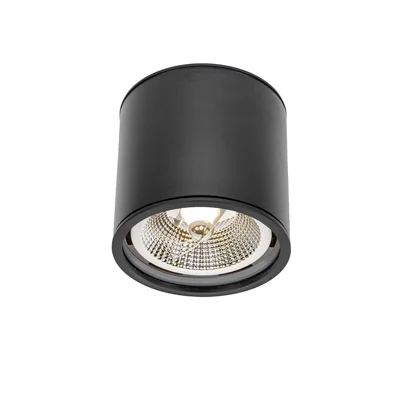 CHLOE AR111 POVRCHOVÁ MONTÁŽ GU10 250V IP65 120x115mm ČERNÁ kulatá pevná