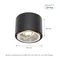 CHLOE AR111 SURFACE-MOUNTED GU10 250V IP20 120x85mm BLACK round fixed