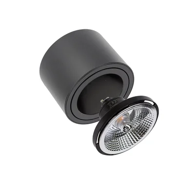 CHLOE AR111 SURFACE-MOUNTED GU10 250V IP20 139x100mm BLACK round movable