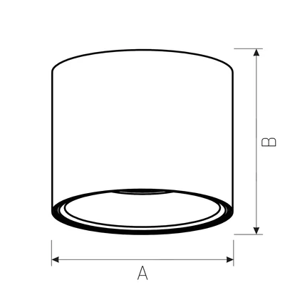 CHLOE AR111 SURFACE-MOUNTED GU10 250V IP20 139x100mm BLACK round movable
