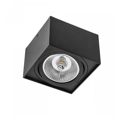 CHLOE AR111 SURFACE-MOUNTED GU10 250V IP20 145x145x100 BLACK square movable