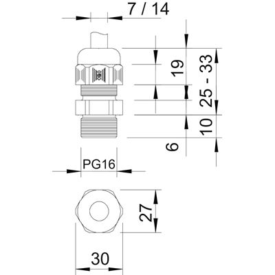 Choque V-TEC PG16 LGR