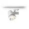 Cigy Reflector para carril, blanco