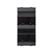 CIMA 2xRJ plate with slant shields for MD adapters gray graphite