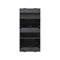 CIMA 4xRJ plate with slant shields for MD adapters graphite gray