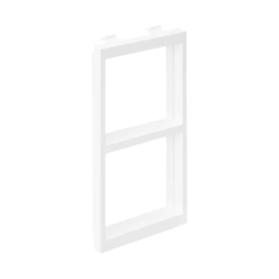 CIMA adapter for 2 modules K45 (45x45mm) horizontally, pure white