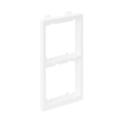 CIMA adapter for 2 modules K45 (45x45mm) vertically, pure white