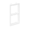 CIMA adapter for 2 modules K45 (45x45mm) vertically, pure white