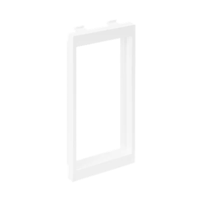 CIMA-Adapter für 2 schraubenlose K45-Buchsen (45 x 45 mm), reinweiß