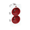 CIMA double socket with grounding 2x230V 16A two-color red/pure white