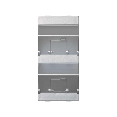CIMA plate for MD adapters 2x diagonal with aluminum covers