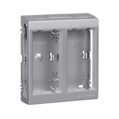 CIMA PRO 2-module surface-mounted housing 4xK45 without aluminum side covers