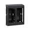CIMA PRO 2-module surface-mounted housing 4xK45 without side covers, graphite gray