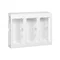 CIMA PRO 3-module surface-mounted housing 6xK45 without side covers, pure white