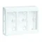 CIMA PRO 3-module surface-mounted housing 6xK45 without side covers, pure white