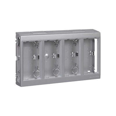 CIMA PRO 4-module surface-mounted housing 8xK45 without aluminum side covers