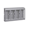CIMA PRO 4-module surface-mounted housing 8xK45 without aluminum side covers