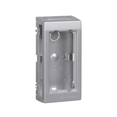 CIMA PRO Boîtier apparent 1 module 2xK45 sans caches latéraux en aluminium