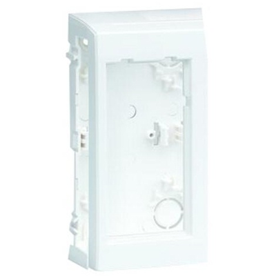 CIMA PRO Boîtier apparent 1 module 2xK45 sans capots latéraux, blanc pur